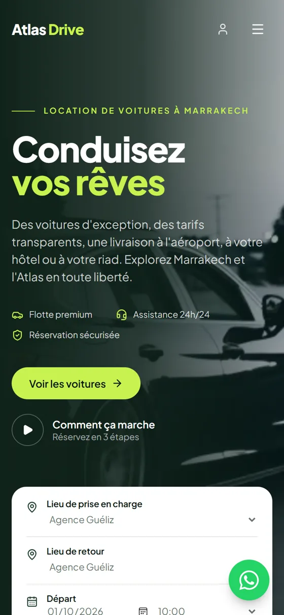 Atlas Drive sur mobile